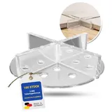 Karl Dahm Tellerfugenkreuze 3 mm, transparent 100 St. I Fugenkreuze mit Teller I Fliesenkreuze ideal für Keramikplatten & Naturstein I Fliesen Fugenkreuze 3 mm I Verlegehilfe & Fliesenzubehör – 12620