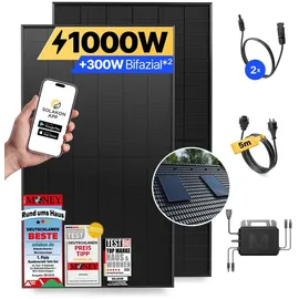 solakon Balkonkraftwerk onBasic 1000W 5 m Kabel + Dachhalterung Einzelmontage
