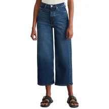 Marc O'Polo MARC O ́POLO Denim trouser, wide fit, culotte length, high waist AUTHENTIC DARK SEA BLUE WASH - 26/32