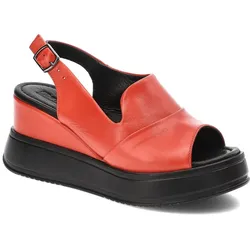 Rote Sandalen Artiker Bequeme Lederschuhe, 39
