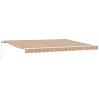 VidaXL Einziehbare Markise mit bunten Streifen 450x300 cm
