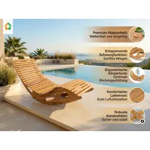 prestige home living outdoor Ergonomische Schwungliege 0 x 0 x 0 cm Akazie