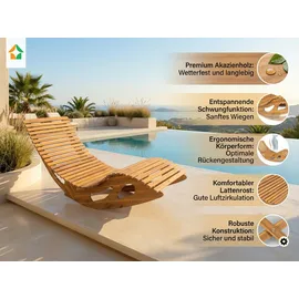 prestige home living outdoor Ergonomische Schwungliege 0 x 0 x 0 cm Akazie