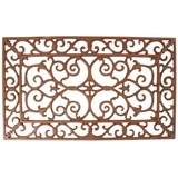 Esschert Design Türmatte Gusseisen, rechteckig, M, Schmutzfangmatte, 58x34cm