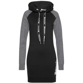 bench. loungewear Sweatkleid Damen anthrazit-schwarz Gr.32/34