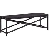 vidaXL Gartenbank 124 x 44 x 43 cm Schwarz