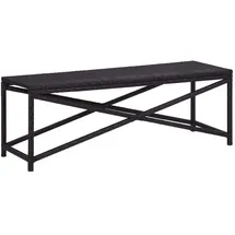 vidaXL Gartenbank 124 x 44 x 43 cm Schwarz