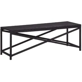 vidaXL Gartenbank 124 x 44 x 43 cm Schwarz
