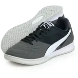 Puma King TOP IT Soccer Shoe, Shadow Gray White-Glacial Gray, 48