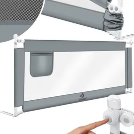 Kesser KESSER® Bettschutzgitter Reise Bett Rausfallschutz verstellbar Bed Guard Rail Bumper, Kinder/ Baby, Bettgitter Klappbar, Kinderbett Kinderbettschutzgitter, Tasche, Farbe, Höhe: 72 bis 96cm