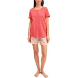 CALIDA Flower Nights Shorty Pyjama Rose of Sharon 44/46