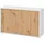 bümö Aktenschrank 120 x 75 x 40 cm Weiß/Asteiche
