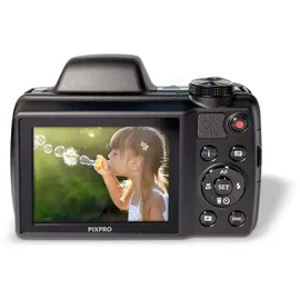 Kodak Pixpro AZ528 Bridgekamera + Bedienungsanleitung + Netzteil + Trageriemen + USB-Kabel + Akku + Schnellstartanleitung
