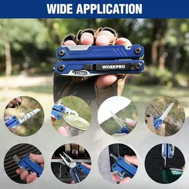 luxuskollektion Multifunktionszange 18-in-1 Edelstahl Camping Reparatur Blau