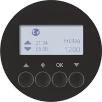 Berker Jalousie-Schaltuhr R.1/R.3 schwarz glänzend