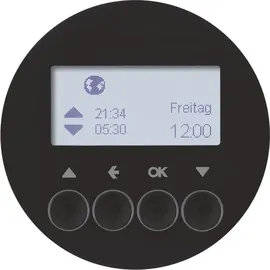 Berker Jalousie-Schaltuhr R.1/R.3 schwarz glänzend