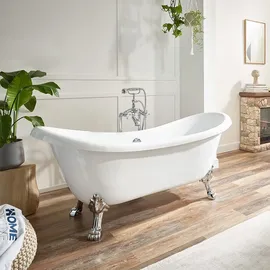 Home Deluxe Fama freistehende Badewanne 74 x 176 cm