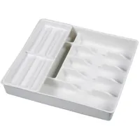 KEEEPER Besteckkasten mit Einsatz 38x42,5x7,5cm weiß