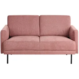 Beliani Sofa 2-Sitzer Breda Stoff Rosa
