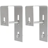 Solarmodul Halterung Balkon, Solarpanel Halterung Haken Balkon, Edelstahl Balkonhaken für Eckig Balkongeländer, Solar Befestigung Balkonkraftwerk PV Halterung Geländer Haken Solar Balkonhalterung (C)