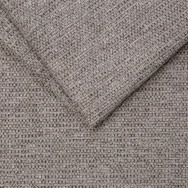 ed exciting design Ecksofa Taupe, 4-Sitzer, Ottomane rechts,L-Form, 282x198 cm, Wohnzimmer, Sofas & 2 Zierkissen grau