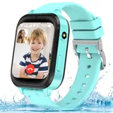 clleylise Kinder Smartwatch, Smartwatch Kinder mit GPS und Telefon, Smart Watch Kinder, Smartwatch Outdoor, Smartwatch Kids, Kinder Telefonuhr, Uhr Kinder Smartwatch (Blau-4G)