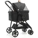 fudajo 2in1 Hundebuggy Schwarz
