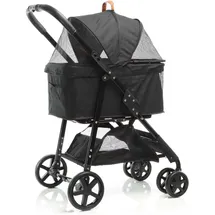 fudajo 2in1 Hundebuggy Schwarz