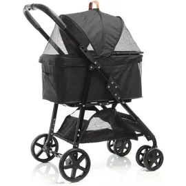 fudajo 2in1 Hundebuggy Schwarz