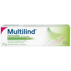 Multilind HEILSALBE mit Zinkoxid und Nystatin 25 g Paste