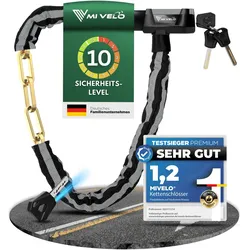 Kettenschloss Schlüssel mit Vierkant-Kette & LED 100cm - Bestseller,Neu,oft gekauft,Zubehör