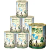 Dehner Best Nature Nassfutter Junior Pute & Kalb 6 x 400 g