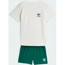 adidas Shorty REGULAR WIDE RIB SET MIT SHORTS UND T-SHIRT Grün 80