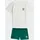 adidas Shorty REGULAR WIDE RIB SET MIT SHORTS UND T-SHIRT Grün 80