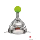 Take 2 Nussknacker NAOMI COLOR Edelstahl mit grüner Silikonkugel
