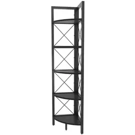CaliCosy Eckregal 33 x 160 x 30,5 cm Schwarz