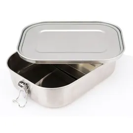 Weiß Lunchbox mit Verschluss, 1,25 Liter - Weis - Rot