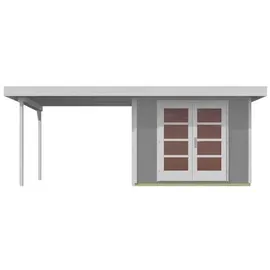 Weka Designhaus 126 B+ 6,45 x 3,77 x 2,47 m grau inkl. Anbau