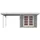 Weka Designhaus 126 B+ 6,45 x 3,77 x 2,47 m grau inkl. Anbau