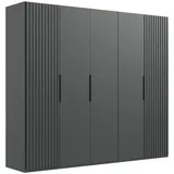 WIMEX Drehtürenschrank Andorra 250 x 216 x 58 cm Schwarz