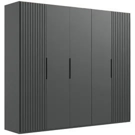 WIMEX Drehtürenschrank Andorra 250 x 216 x 58 cm Schwarz