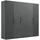 WIMEX Drehtürenschrank Andorra 250 x 216 x 58 cm Schwarz