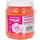 Farbiger Zucker für Zuckerwatte, rosa, natürlicher Zuckerwattegeschmack, 1 kg