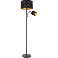 GLOBO Stehleuchte Sunna Schwarz max. 25 Watt