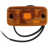 Friso LED Umrissleuchte gelb Begrenzungsleuchte Positionsleuchte ohne Halter (marker "tokos"), Mit Integriertem Reflektor Und Neon-effekt, 12–24 V Anhänger LKW Wohnwagen Nutzfahrzeuge Trailer