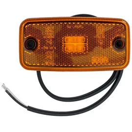 Friso LED Umrissleuchte gelb Begrenzungsleuchte Positionsleuchte ohne Halter (marker "tokos"), Mit Integriertem Reflektor Und Neon-effekt, 12–24 V Anhänger LKW Wohnwagen Nutzfahrzeuge Trailer