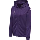 hummel Core XK Poly Kapuzenjacke Damen acai/white XS