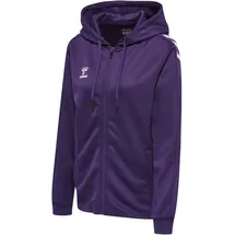 hummel Core XK Poly Kapuzenjacke Damen acai/white XS