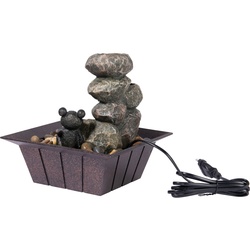 dobar Kleiner Polyresin-Brunnen mit Pumpe - versch. Ausführungen