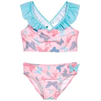 Playshoes Mädchen Zweiteiler Schwimmshirt-Set, Pink Meerjungfrau, 86-92